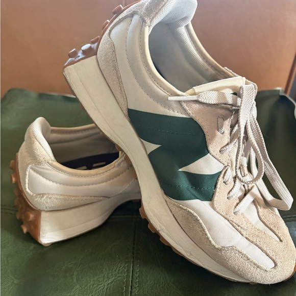New Balance Shoes - New Balance Beige and Green Women's Sneakers